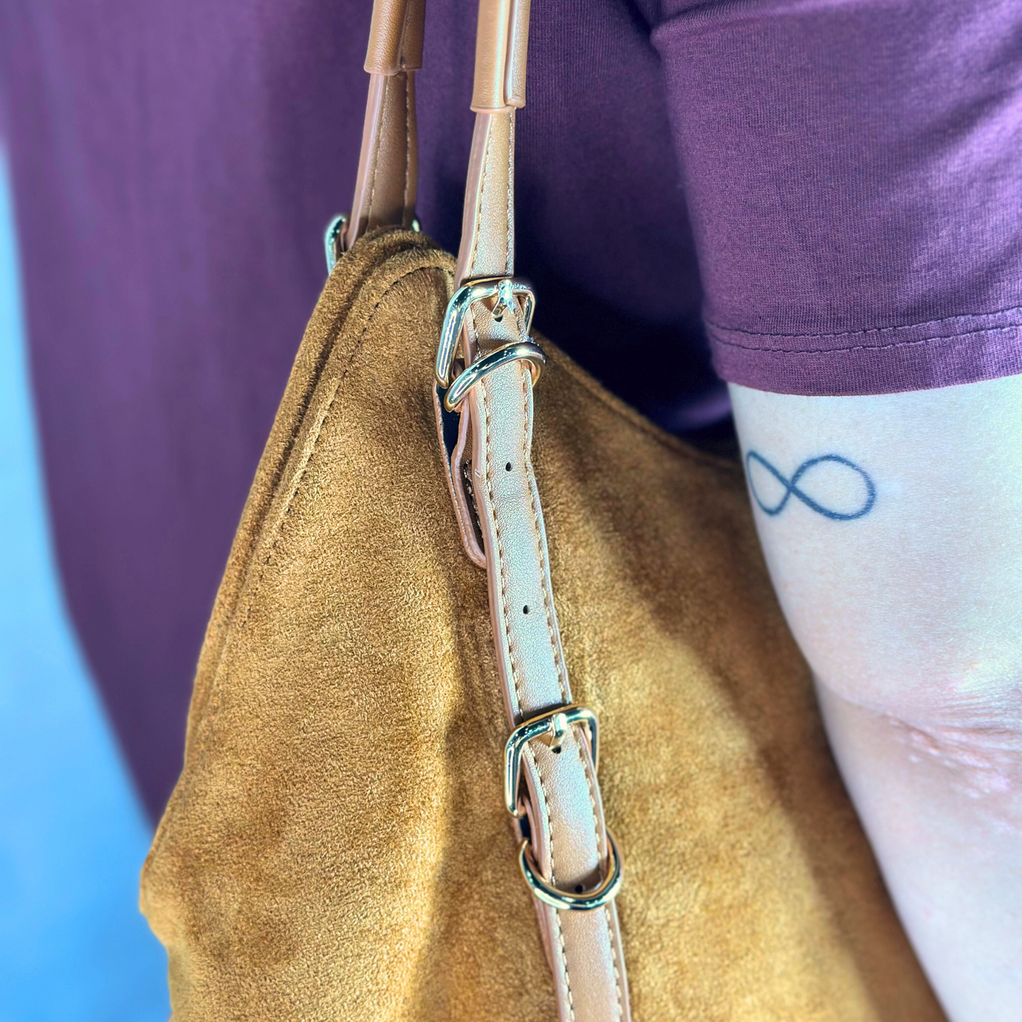 Maxi bag nocciola