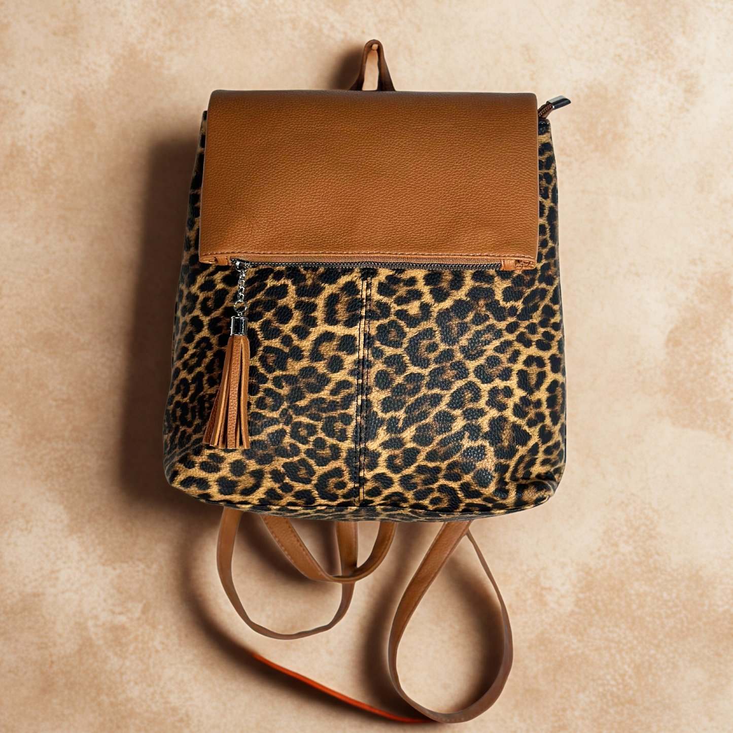 Zaino animalier cuoio