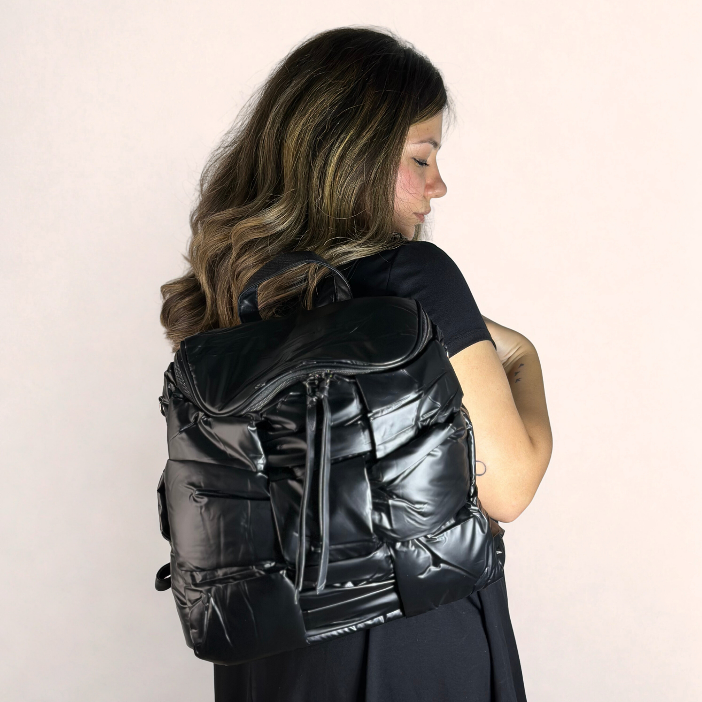 Zaino-borsa imbottito nero