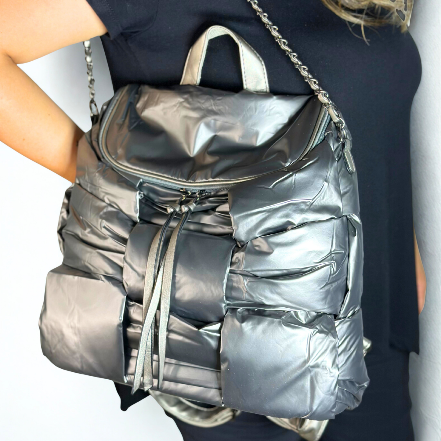 Zaino-borsa grigio