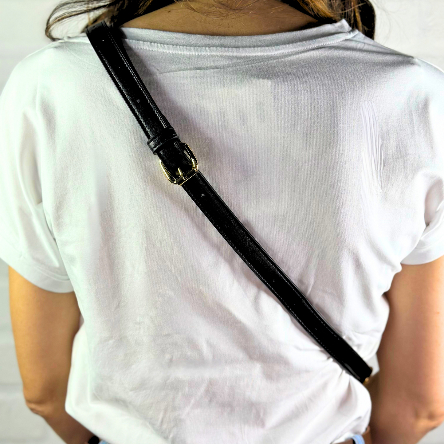 Borsa media animalier nera