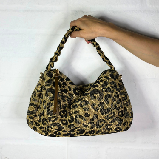Borsa media animalier marrone