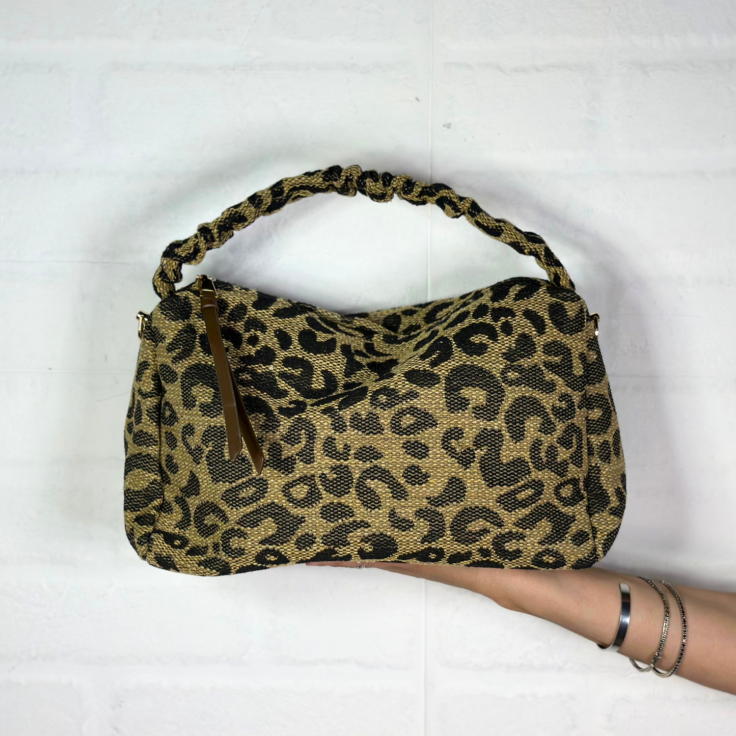 Borsa media animalier marrone