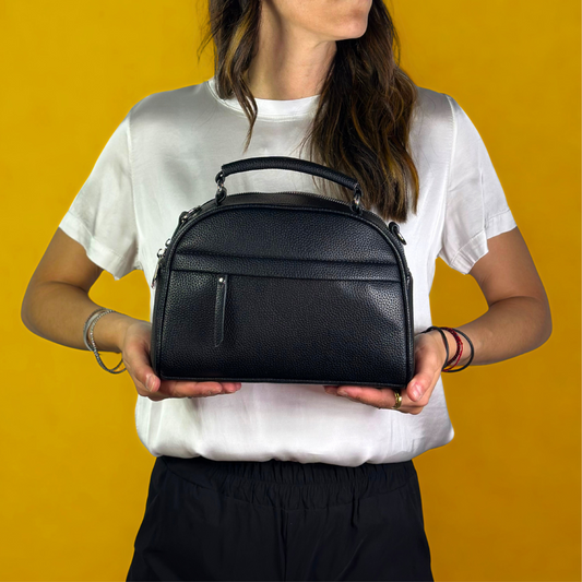 Bauletto nero con scomparti